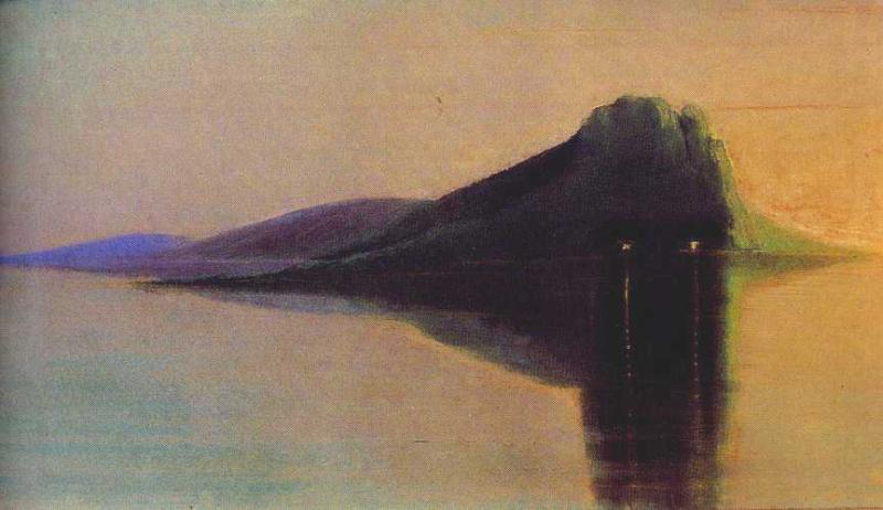 Serenity, vintage artwork by Mikalojus Ciurlionis, 12x8" (A4) Poster