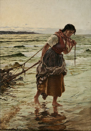 Pescadora by Juan Martinez Abades,A3(16x12")Poster