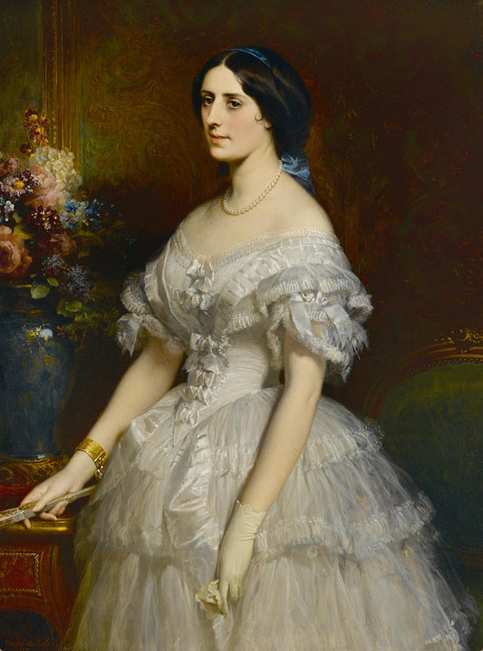 Berfore the Ball, vintage artwork by Edouard Louis Dubufe, A3 (16x12") Poster Print