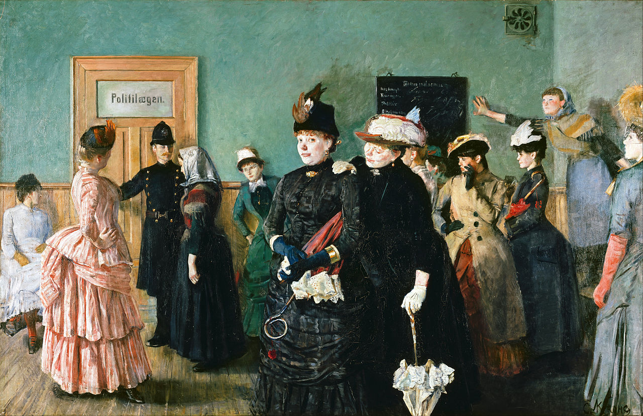 Albertine to see the Police Surgeon by Christian Krohg,A3(16x12")Poster