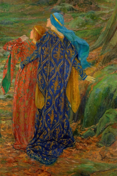 In Awe by Edwin Austin Abbey,A3(16x12")Poster