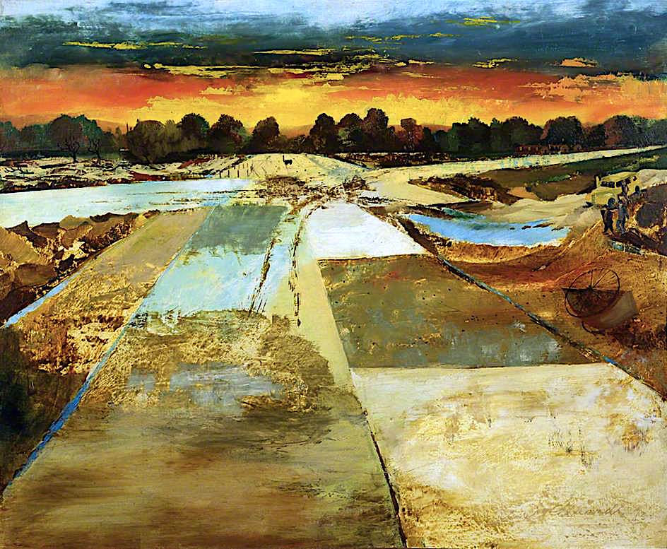 Take-off and Landing Field, vintage artwork by Albert Richards, 12x8" (A4) Poster