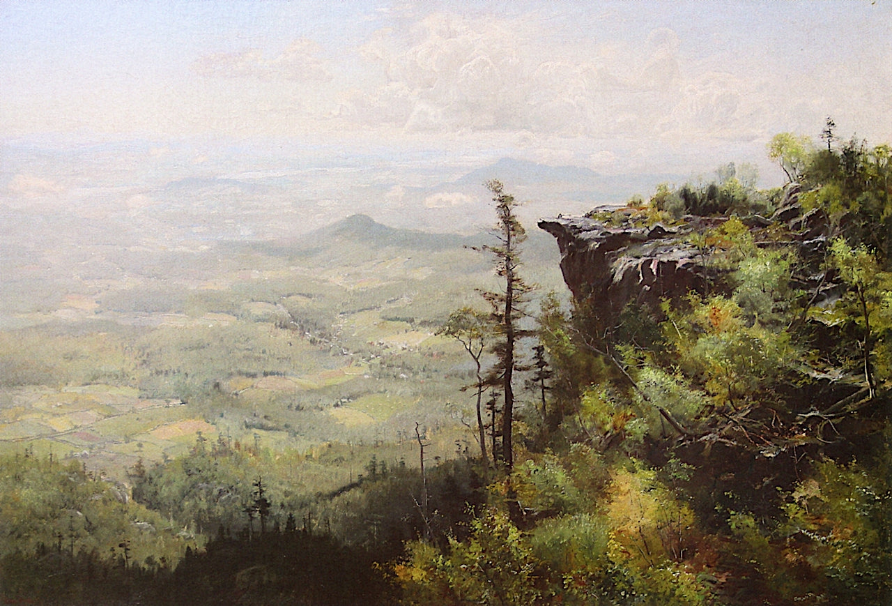 Catskill Mountain Vista, vintage artwork by William Bliss Baker, 12x8" (A4) Poster