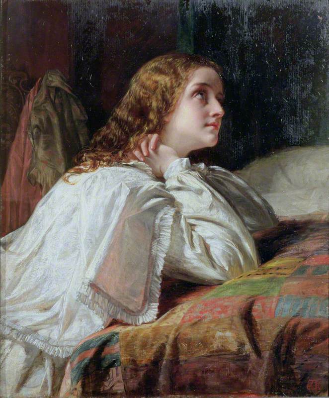 Supplication, vintage artwork by Alfred Elmore, A3 (16x12") Poster Print