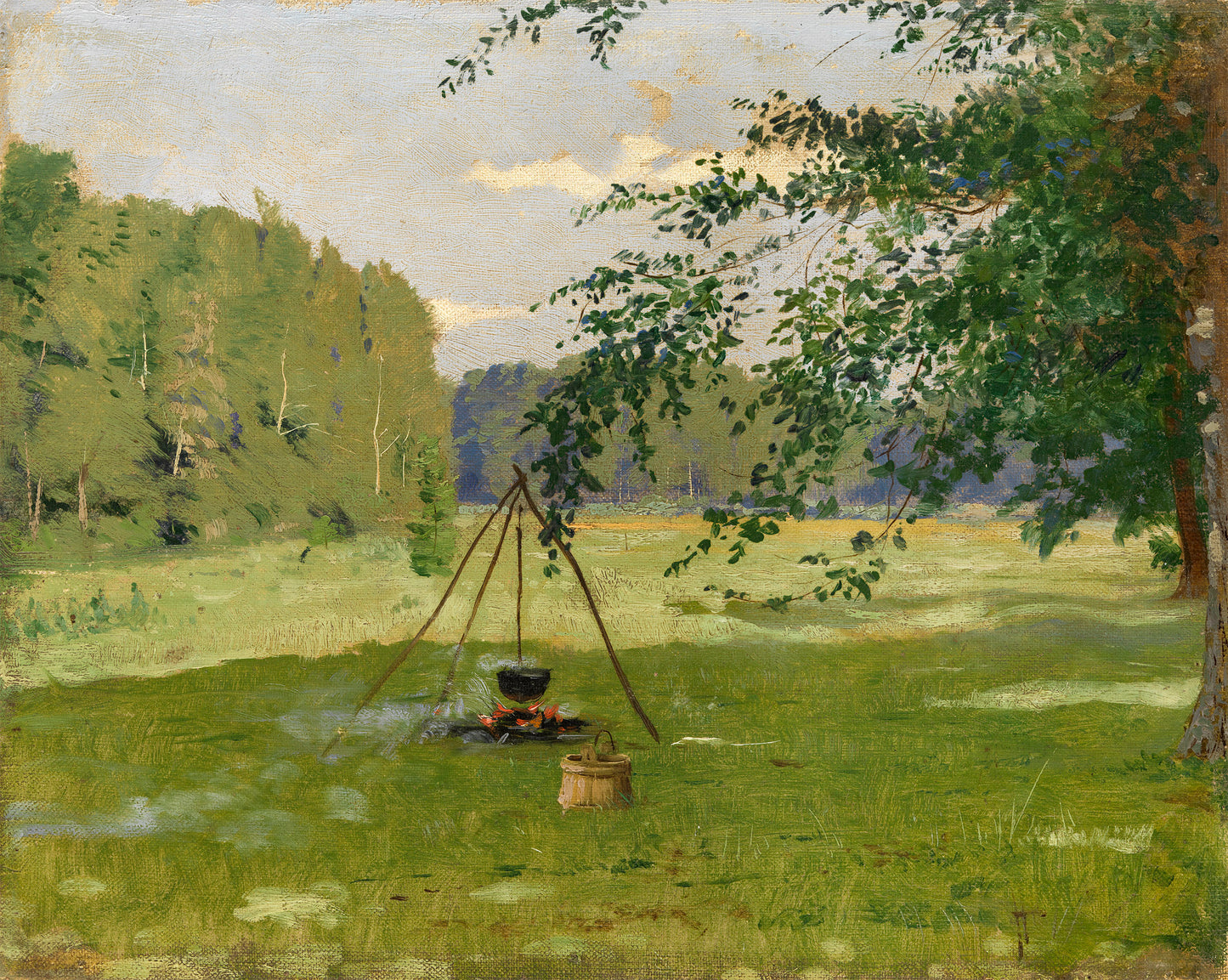 In a Meadow, Chernigov Region by Nikolai Samokish,A3(16x12")Poster
