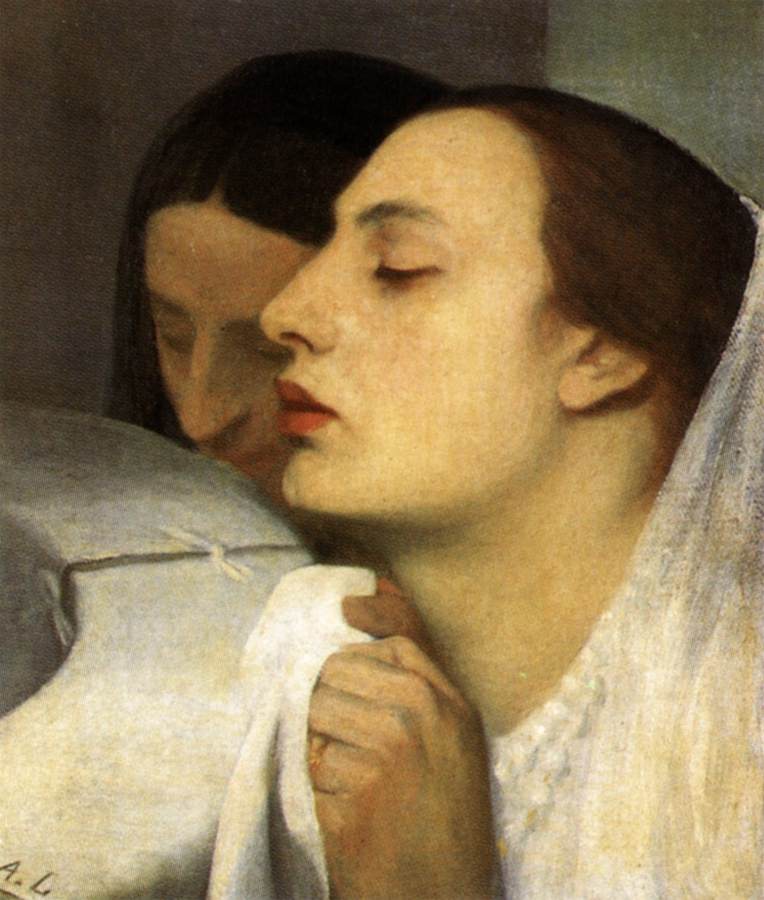 Communion, vintage artwork by Alphonse Legros, 12x8" (A4) Poster