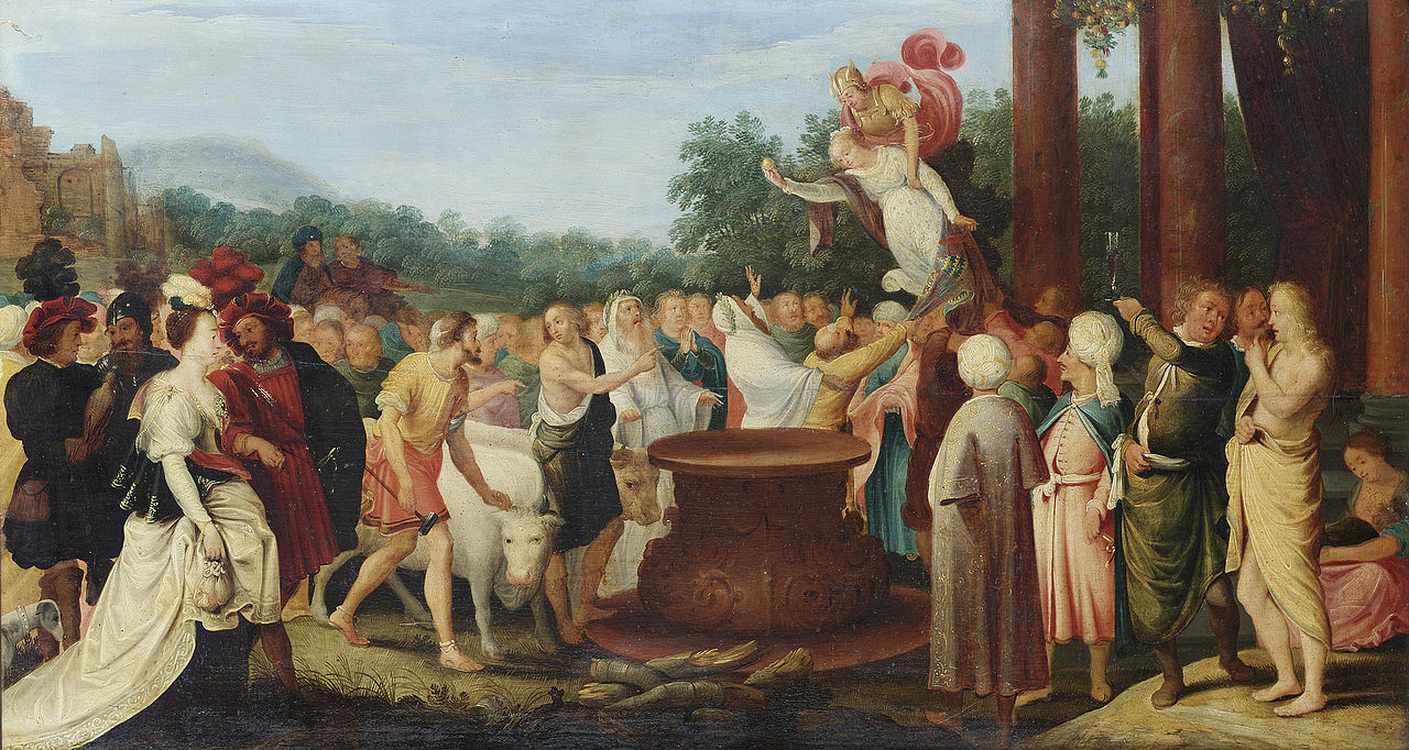 The Banquet of the Gods, vintage artwork by Adriaen van Stalbemt, 12x8" (A4) Poster