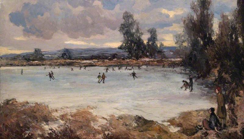 Skating on the Reservoir by Alexander Jamieson,16x12(A3) Poster