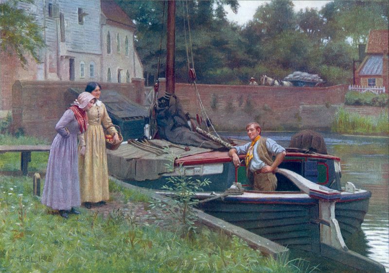 Chaff, vintage artwork by Edmund Blair Leighton, 12x8" (A4) Poster