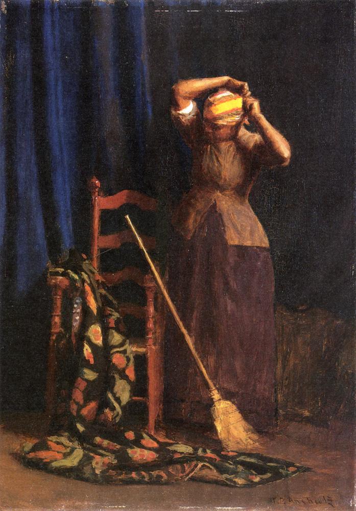 The Chore by Thomas P. Anshutz,A3(16x12")Poster