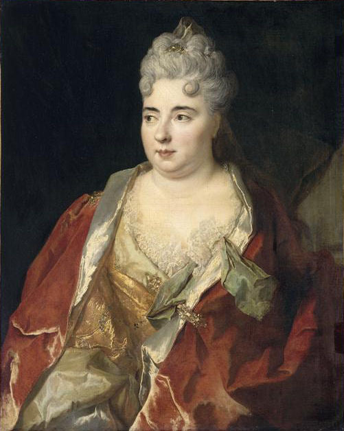 Marie Anne Mancini, duchesse de Bouillon, vintage artwork by Nicolas de Largillière, 12x8" (A4) Poster