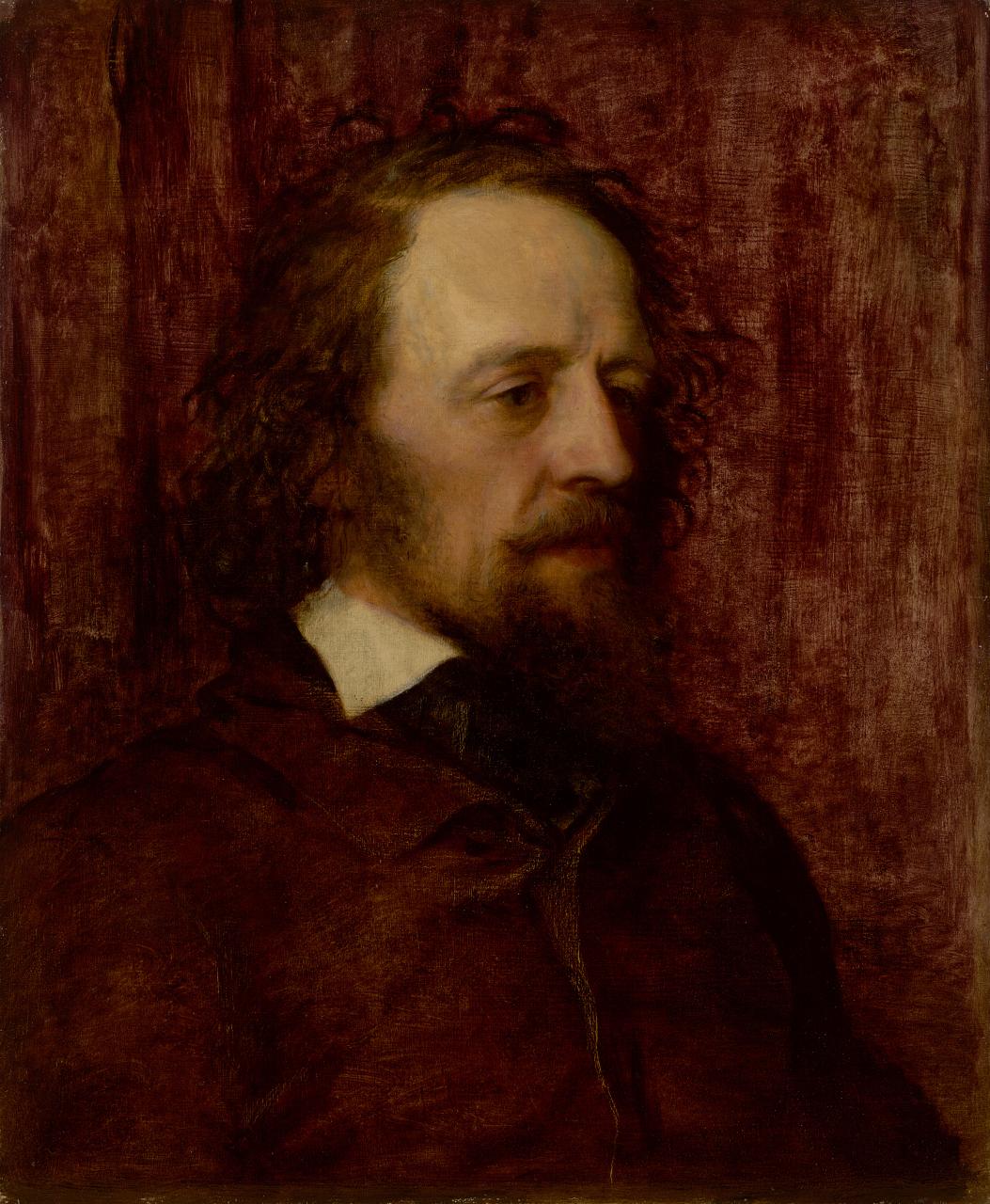 Alfred Tennyson, vintage artwork by George Frederic Watts, A3 (16x12") Poster Print