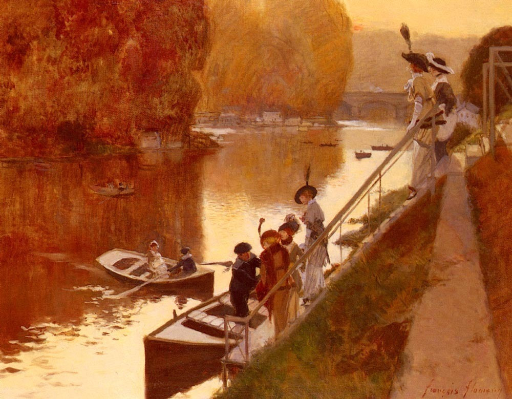 Ile Pointeaux by Francois Flameng,A3(16x12")Poster