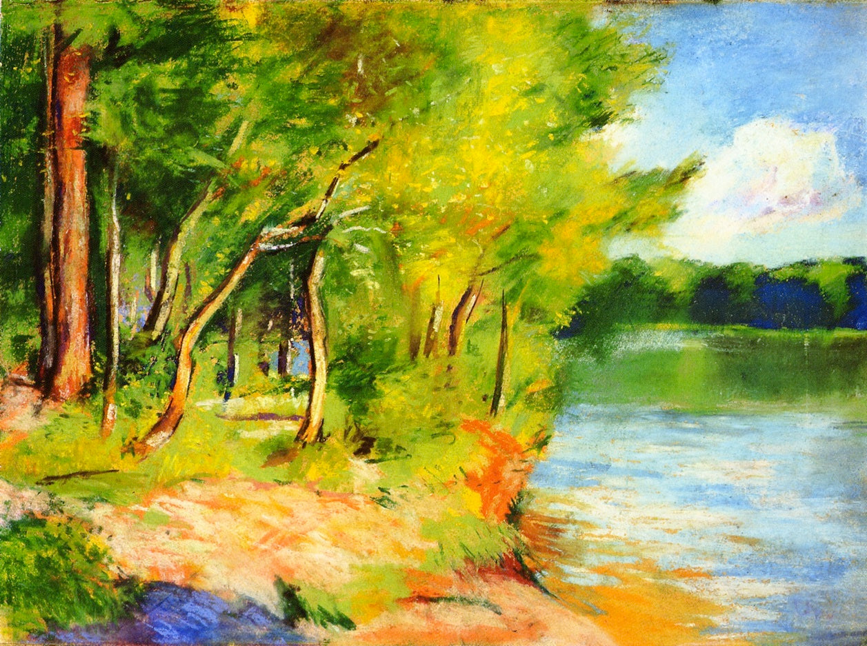Motiv vom Schlachtensee by Lesser Ury,A3(16x12")Poster