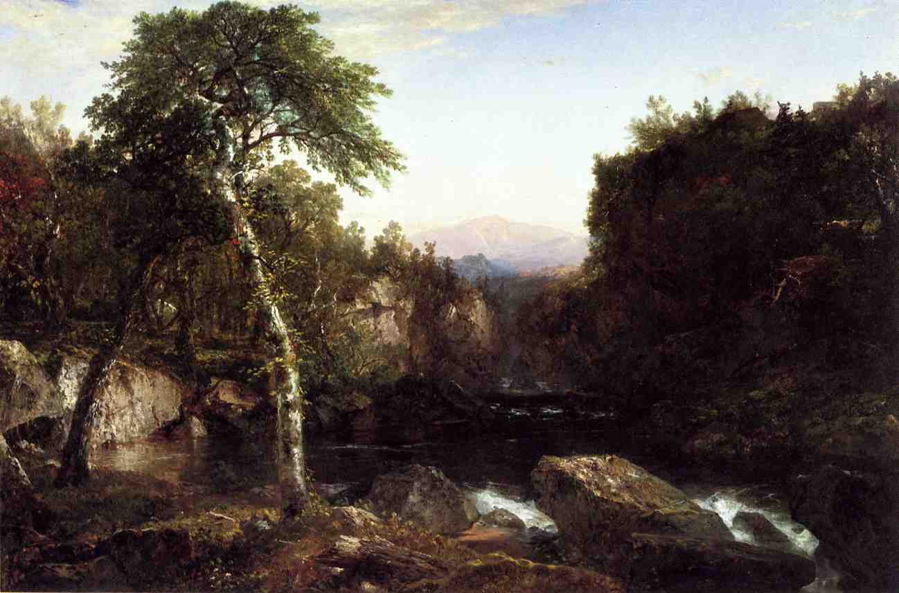 Adirondack Scenery, vintage artwork by John Frederick Kensett, A3 (16x12") Poster Print