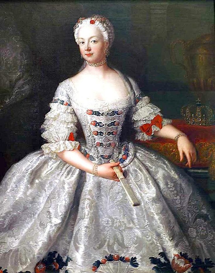 Portrait of the Queen of Prussia Elisabeth Christine of Brunswick-Bevern, vintage artwork by Antoine Pesne, 12x8" (A4) Poster