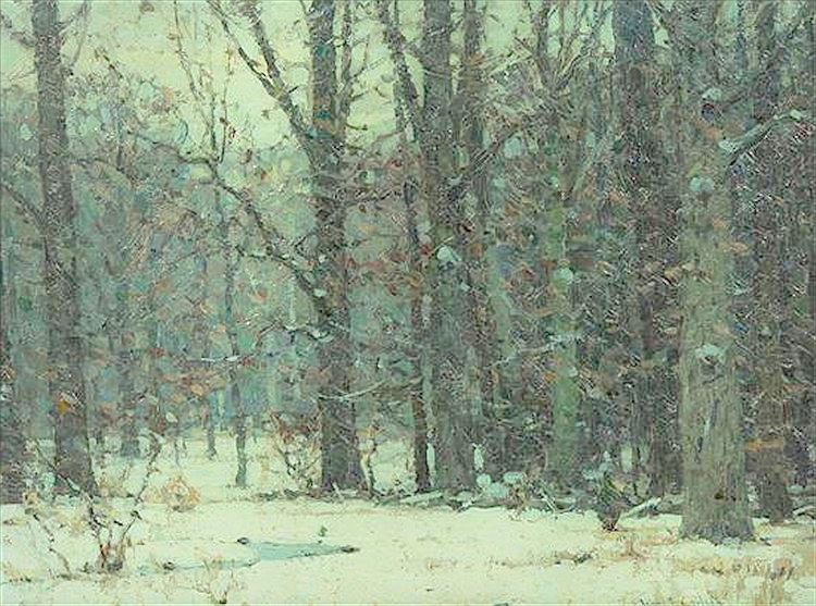 Silent Woods by John F. Carlson,16x12(A3) Poster