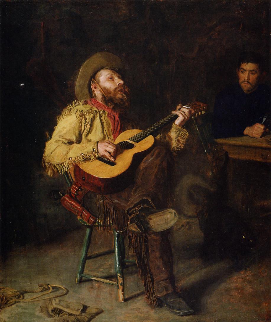 Home Ranch, vintage artwork by Thomas Eakins, 12x8" (A4) Poster