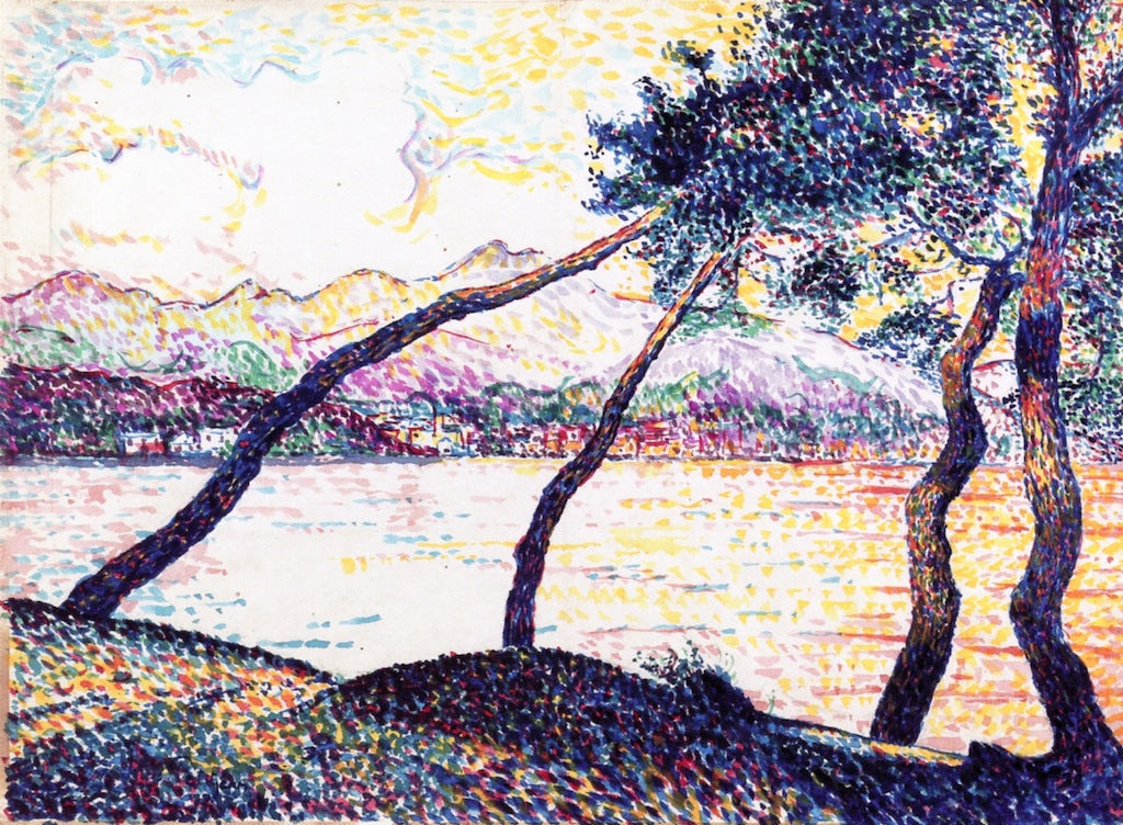 Umbrella Pines, Sainte-Maxime by Hippolyte Petitjean,A3(16x12")Poster