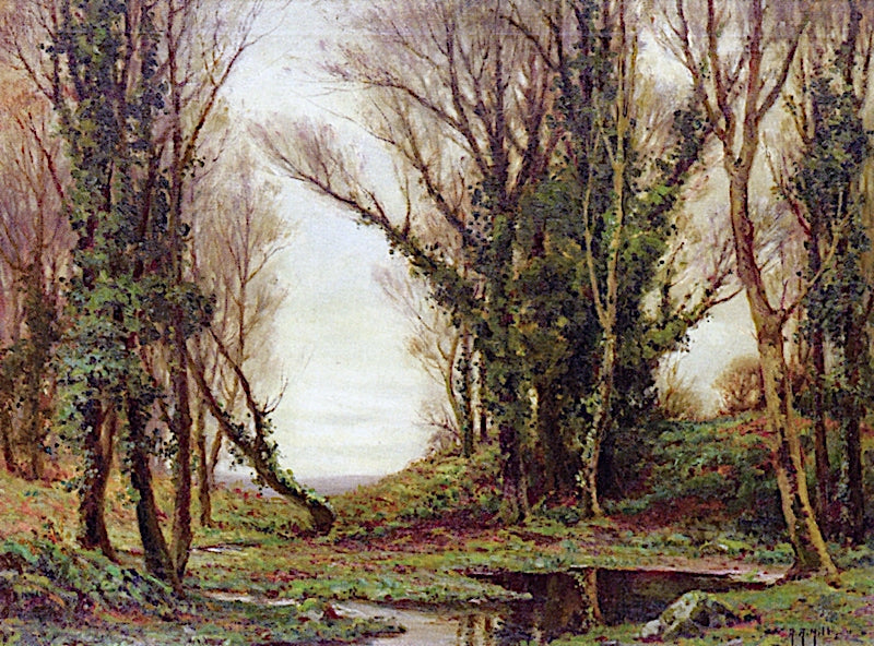 Early Winter Trees by Anna Althea Hills,16x12(A3) Poster