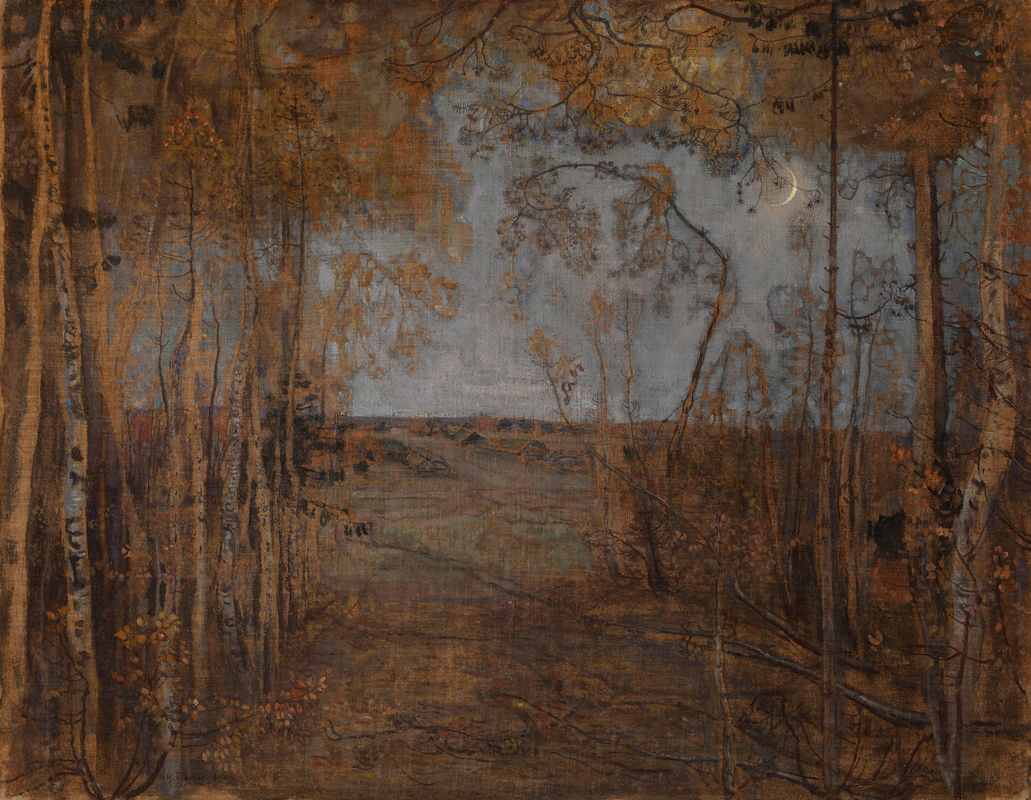 The New Moon by Isaak Brodsky,16x12(A3) Poster
