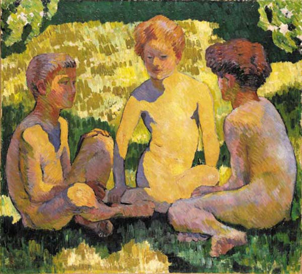 Children In The Sun by Giovanni Giacometti,A3(16x12")Poster