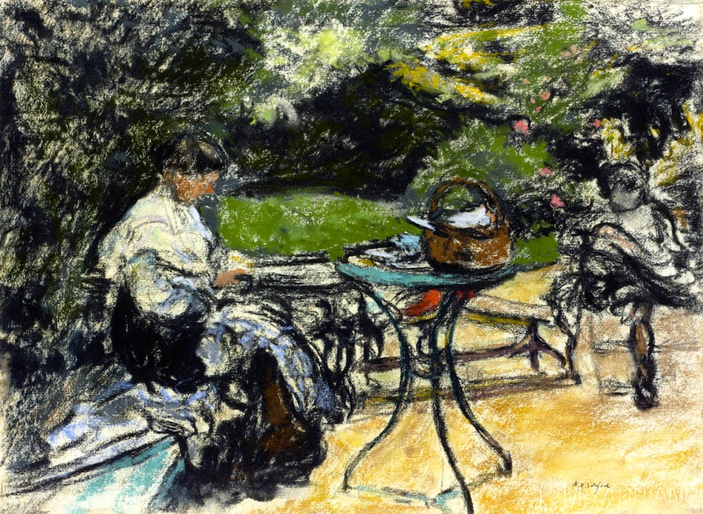 Mother and Child in the Garden by Ker Xavier Roussel,A3(16x12")Poster