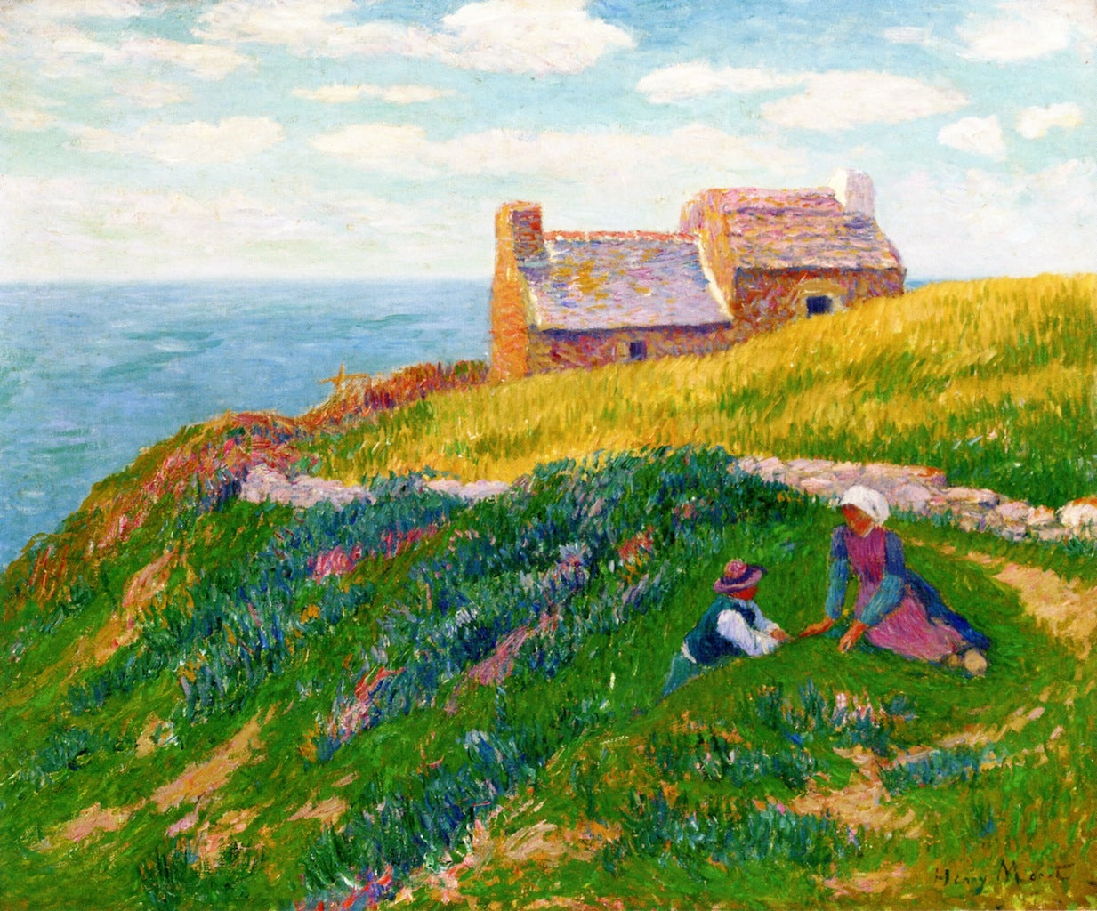 A Clear Day, vintage artwork by Henry Moret, 12x8" (A4) Poster