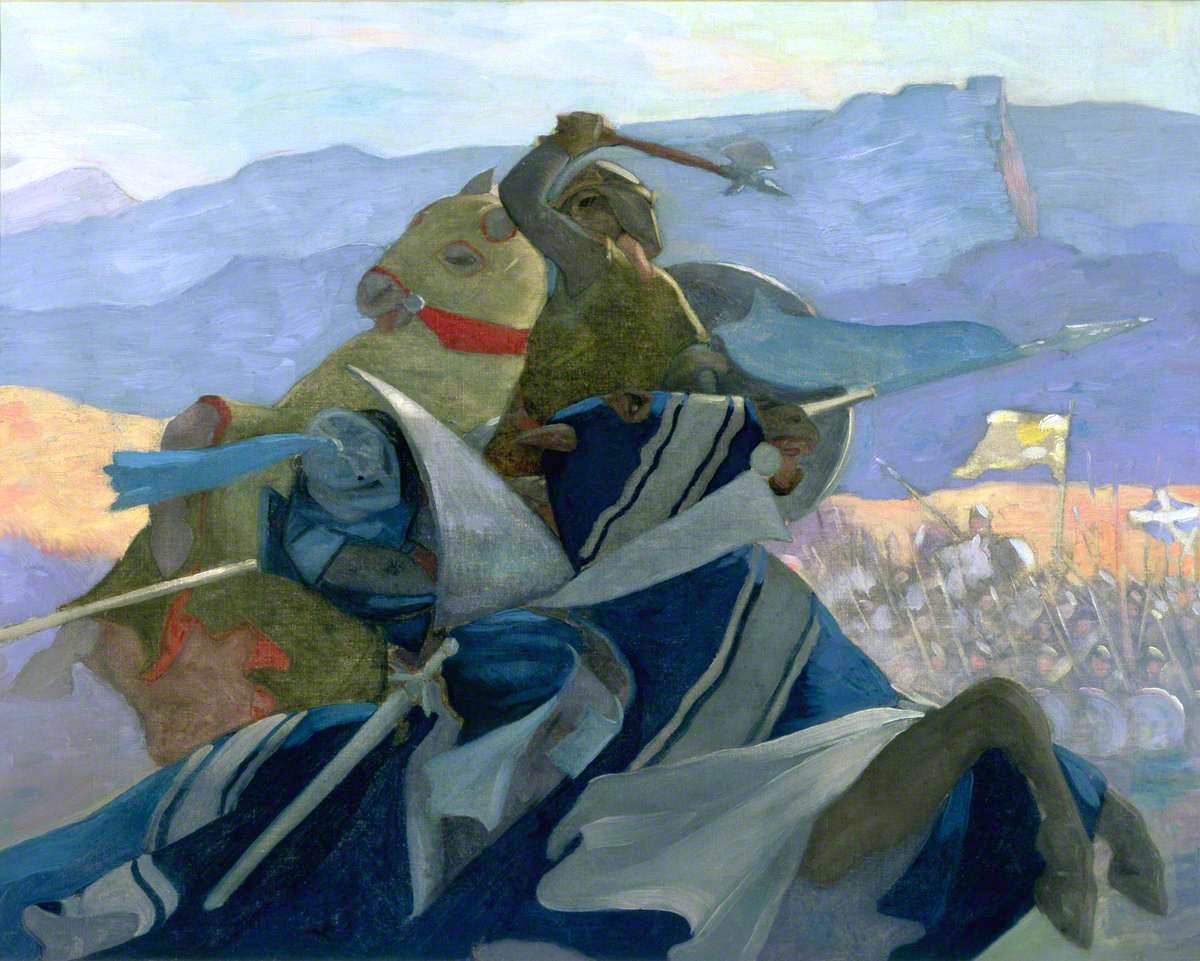 bert the Bruce and de Bohun by Eric Harald Macbeth Robertson,16x12(A3) Poster