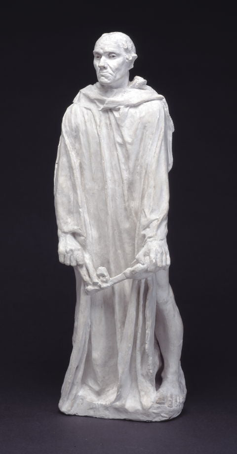 A Burgher of Calais (with Key), vintage artwork by Auguste Rodin, 12x8" (A4) Poster