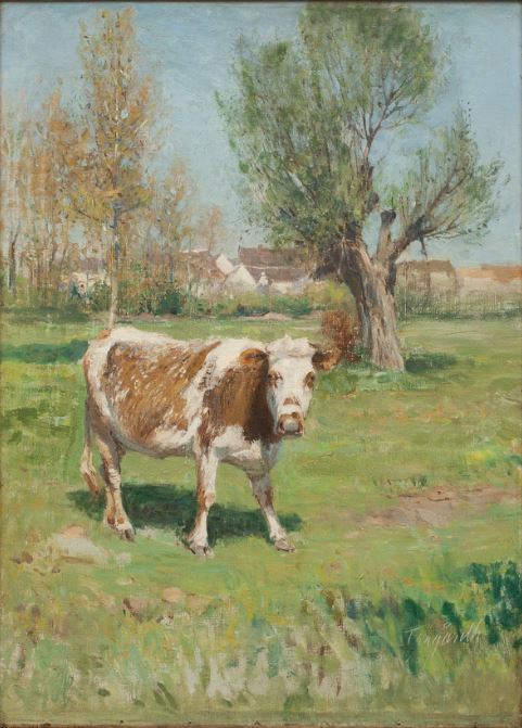 Cow in a Landscape by Carl Tragardh,A3(16x12")Poster