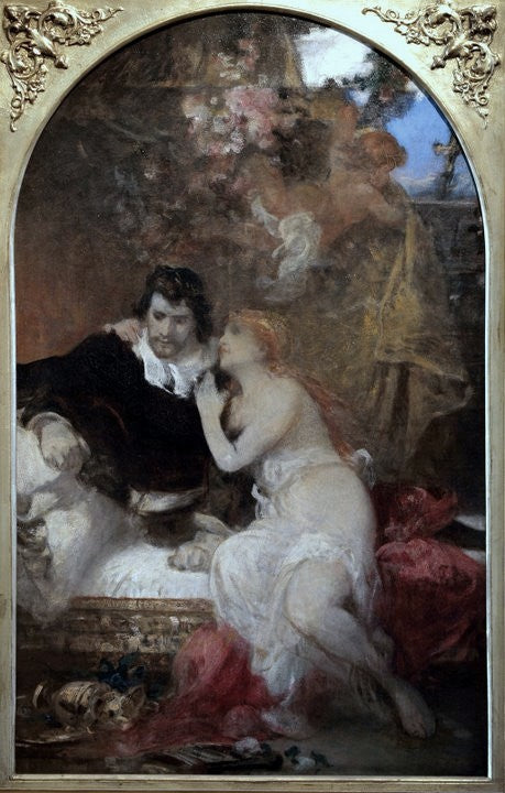 Venus and Tannhäuser, vintage artwork by Sándor Liezen-Mayer, 12x8" (A4) Poster