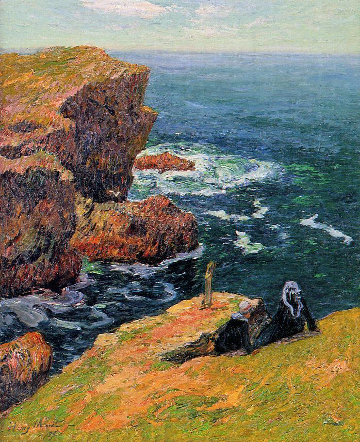 The Coast of Moelan by Henry Moret,A3(16x12")Poster