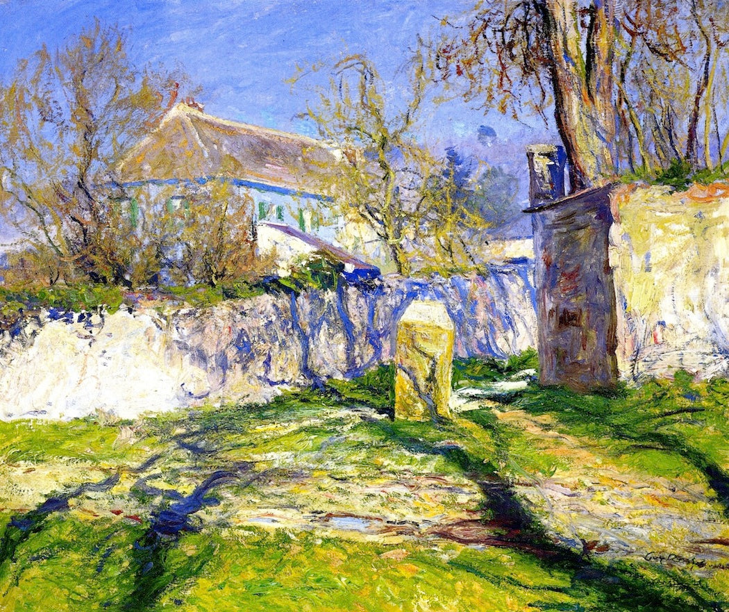 La Maison bleue, Giverny by Guy Orlando Rose,A3(16x12")Poster