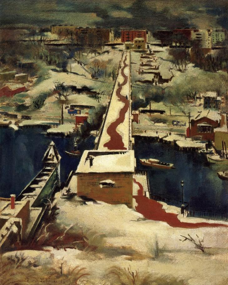 High Bridge by Preston Dickinson,16x12(A3) Poster