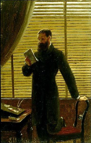 Old Times, vintage artwork by Edmund Blair Leighton, 12x8" (A4) Poster