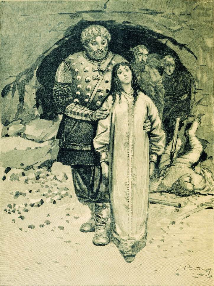 Dobrynya Nikitich by Andrei Petrovich Riabushkin,A3(16x12")Poster