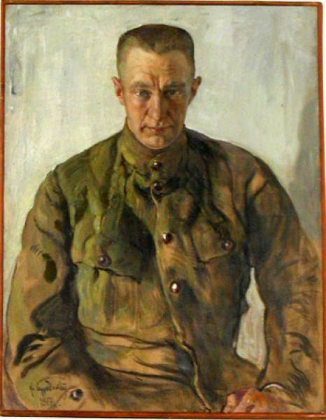 Portrait of ALexander Kerensky, vintage artwork by Isaak Brodsky, 12x8" (A4) Poster