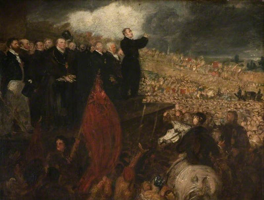 The Meeting of the Birmingham Political Union, vintage artwork by Benjamin Robert Haydon, 12x8" (A4) Poster