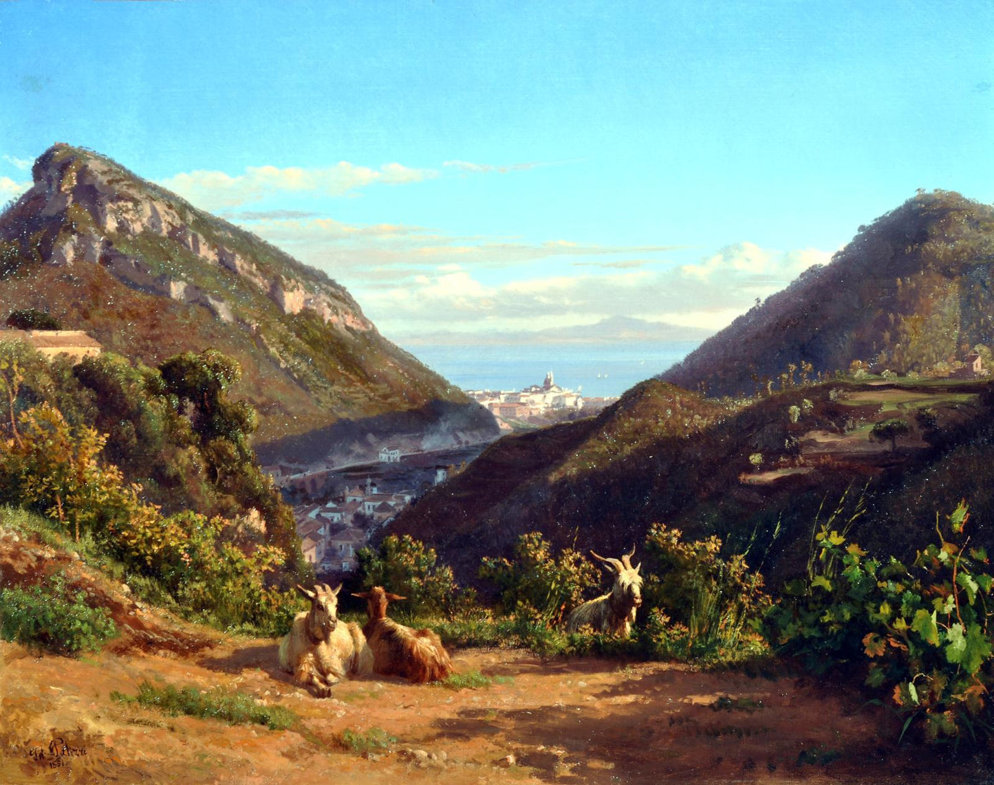 Chiunzi Valley, vintage artwork by Filippo Palizzi, A3 (16x12") Poster Print