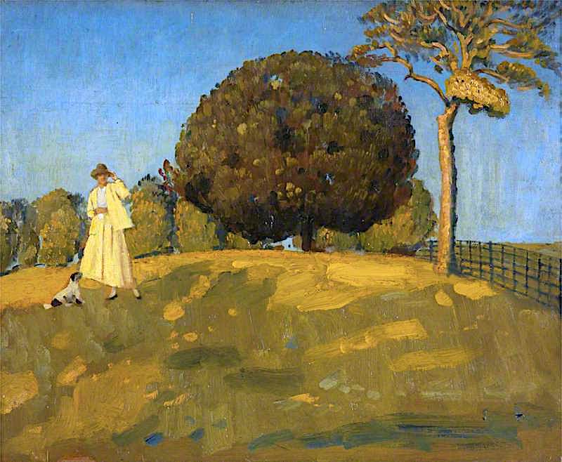 The Round Tree, vintage artwork by Derwent Lees, 12x8" (A4) Poster