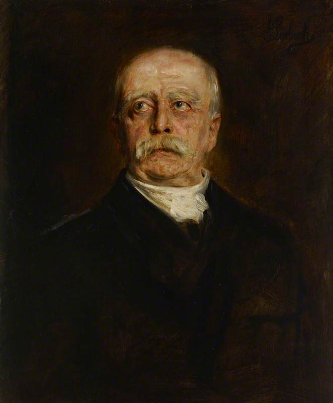 Prince Otto von Bismarck (1815–1898), vintage artwork by Franz von Lenbach, 12x8" (A4) Poster