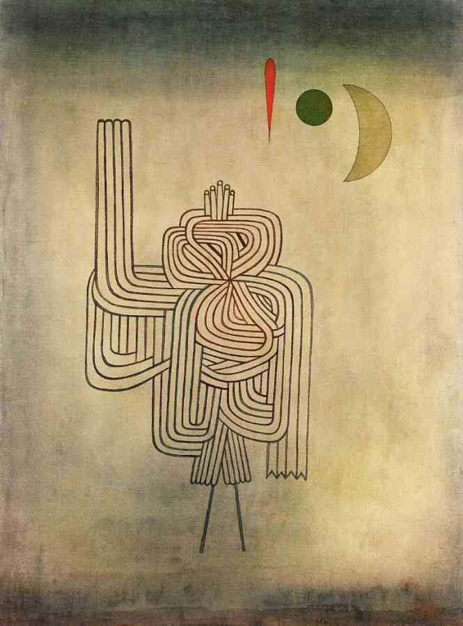Departure of the Ghost, vintage artwork by Paul Klee, 12x8" (A4) Poster