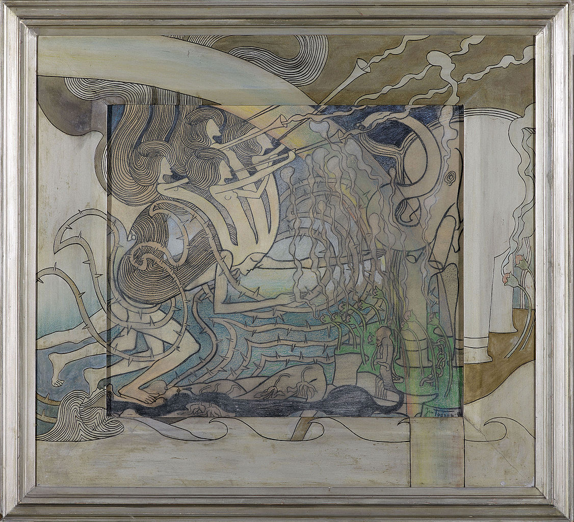 Play of Lines by Jan Toorop,A3(16x12")Poster