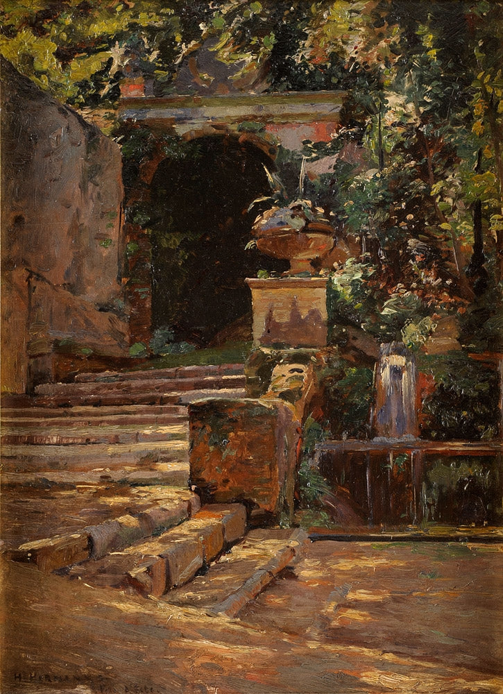 Villa d´Este by Heinrich Hermanns,A3(16x12")Poster