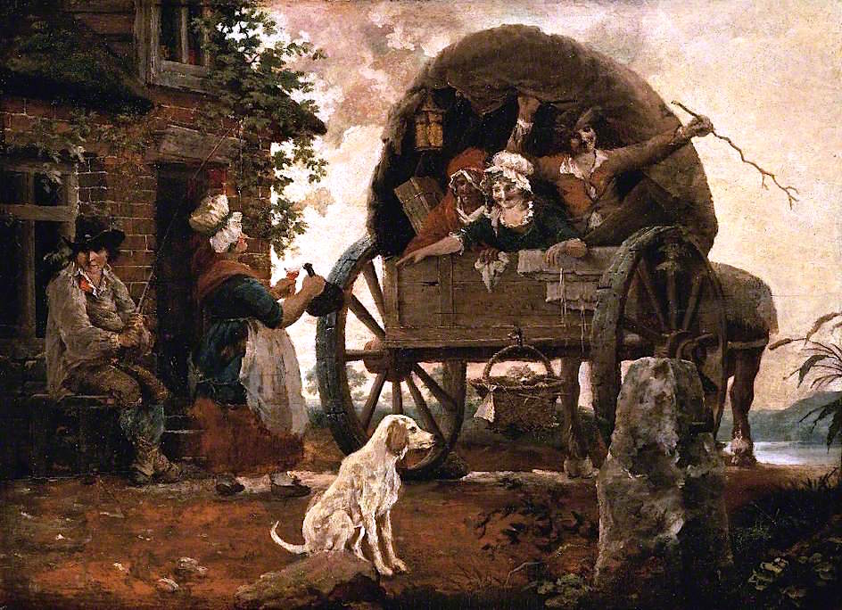 The Carrier's Cart, vintage artwork by John Cranch, 12x8" (A4) Poster