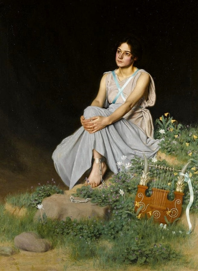 Music Allegory by James Longacre Wood,A3(16x12")Poster