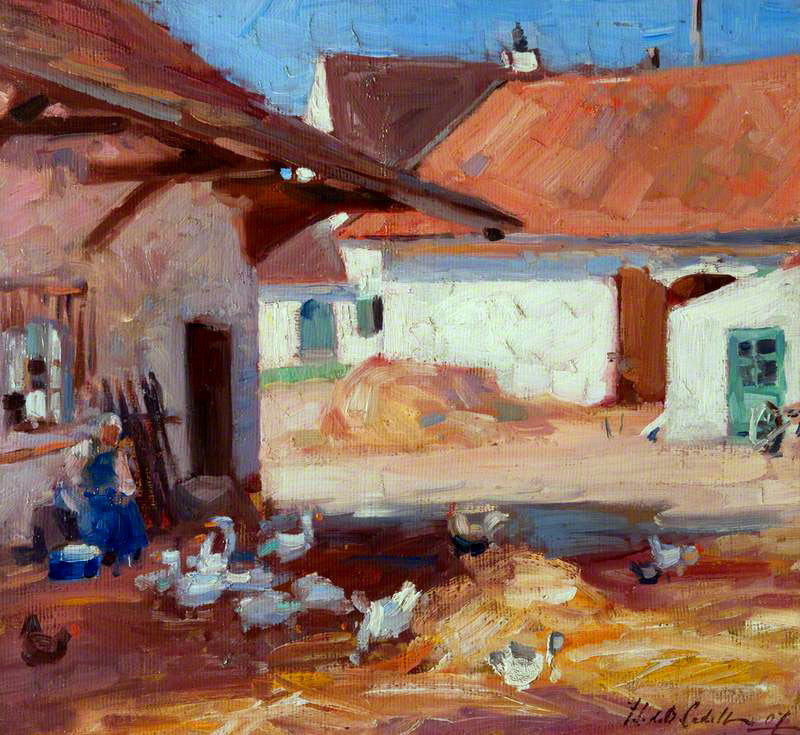 ormandy Farmyard by Francis Campbell Boileau (F.C.B.) Cadell,16x12(A3) Poster
