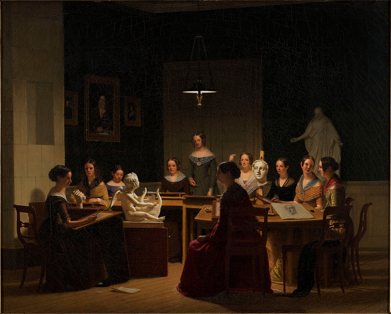 The Art School in Gothenburg, vintage artwork by Lars Hansen, A3 (16x12") Poster Print