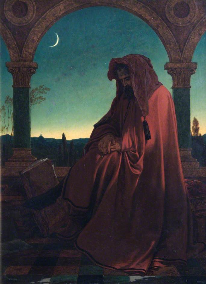 Michelangelo's Dream, vintage artwork by Sir Joseph Noel Paton, A3 (16x12") Poster Print